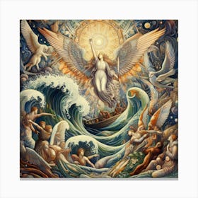 Angel Of The Sea 4 Canvas Print