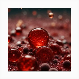 Red Liquids Canvas Print