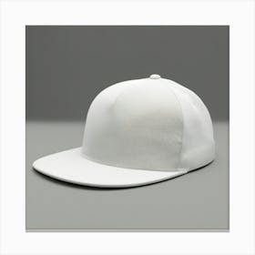 White Baseball Cap Canvas Print