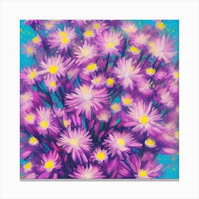 Aster Flowers 16 Canvas Print