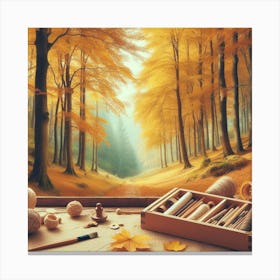 Autumn forest 1 Canvas Print