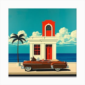 'The Old Car' Canvas Print