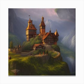 Castle On A Hill 1 Canvas Print