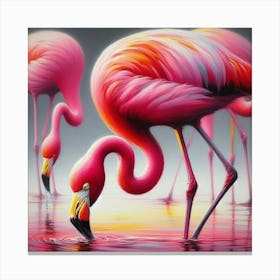 Flamingos Canvas Print