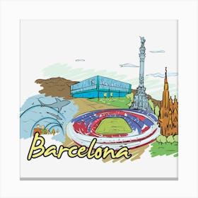 Barcelona Canvas Print