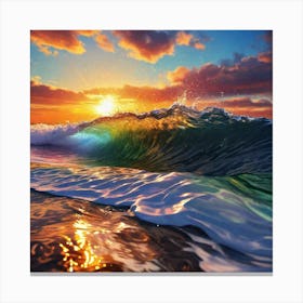 Sunset At The Beach 109 Canvas Print