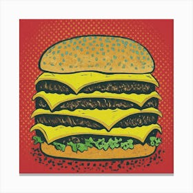 Quad Cheeseburger Canvas Print