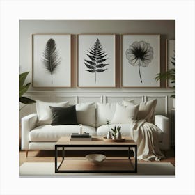 Modern Living Room 17 Canvas Print
