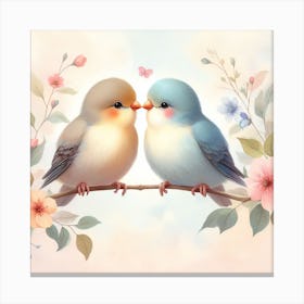 Love birds Canvas Print