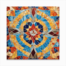 Mosaic Art Canvas Print