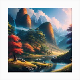 Landscape Painting 92 Canvas Print