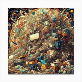 Pile Of Junk Canvas Print