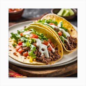 Mexican Tacos 2 Canvas Print