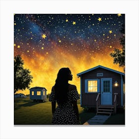 Starry Night02 Canvas Print