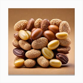 Nuts And Seeds Canvas Print