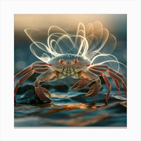 Crab In The Water Canvas Print