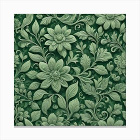 Floral Wallpaper 4 Canvas Print