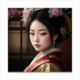 Elegance of the Geisha Canvas Print