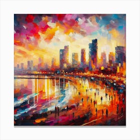 Tel Aviv beach Canvas Print