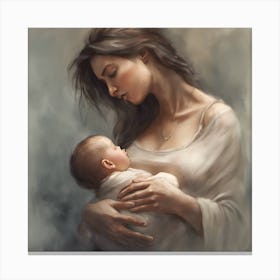 Mother And Child Canvas Print