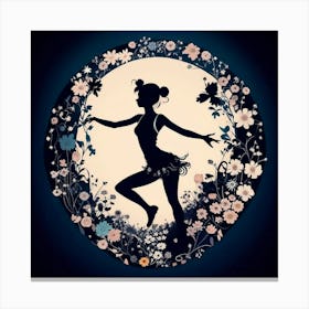 Silhouette Of A Dancer Canvas Print