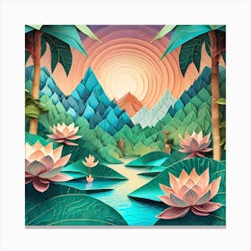 Paper Art Canvas Print