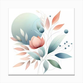 Abstract Floral Design Canvas Print