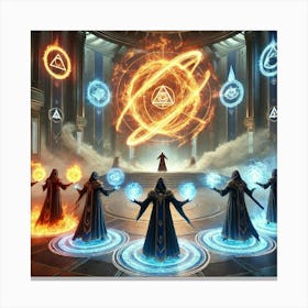 Order Of Ember Elemental Mastery Converted Canvas Print