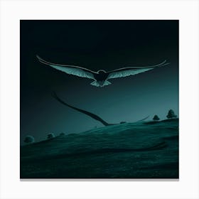 Eagle In Flight Canvas Print