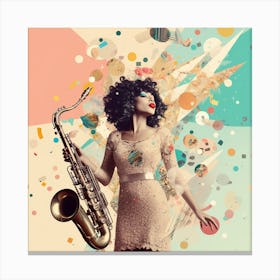 Jazz Saxophone Canvas Print