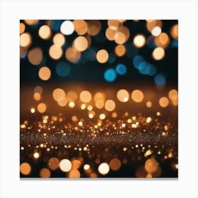 Christmas Bokeh Background Canvas Print