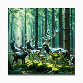 Engineered Forest 5 Canvas Print