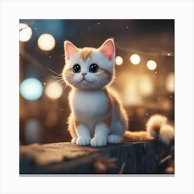 Cute Kitten 16 Canvas Print