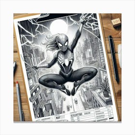 Spider-Woman Canvas Print