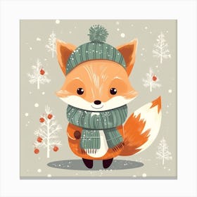 Cute Fox Canvas Print