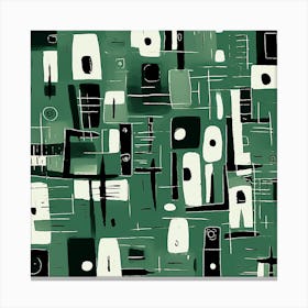 Abstract Green Canvas Print