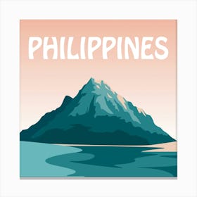 Philippines Bold Illustration Canvas Print