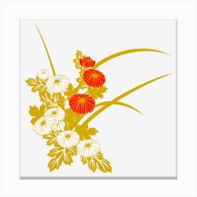 Chrysanthemum Flowers Flower Flora Autumn Canvas Print