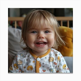 Baby Smiles Canvas Print