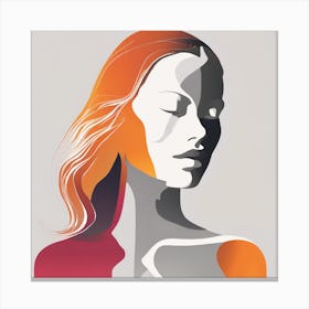 Portrait Of A Woman 10 Canvas Print