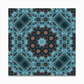 Pattern Texture Of Blue Bubbles And Spots 2 Canvas Print