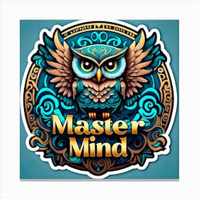 Master Mind Owl 2 Canvas Print