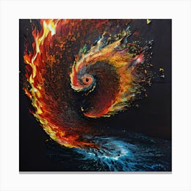 Fire And Water 1 Canvas Print