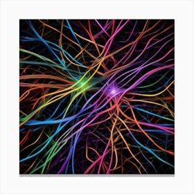 Colorful Neural Network 1 Canvas Print