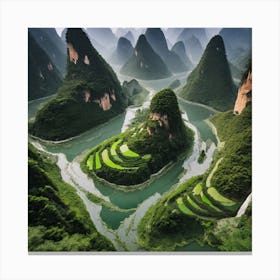 Liu Jiang River Canvas Print