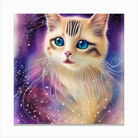 Celestial Cat Canvas Print