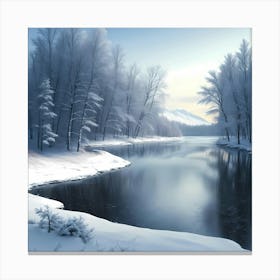 Winter's Stillness Canvas Print