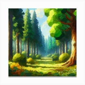 Forest Path Canvas Print