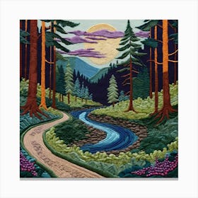 Road To The Forest Canvas Print