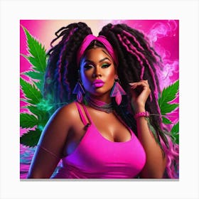 Woman With Dreadlocks 2 Canvas Print